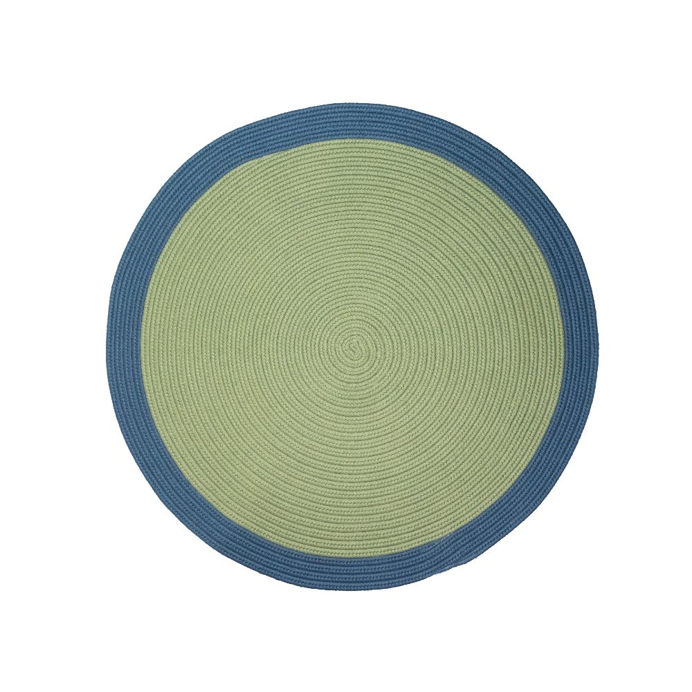 Colonial Mills DE04 Dolce Bordered Doormats - Sea Green 45” x 45” 